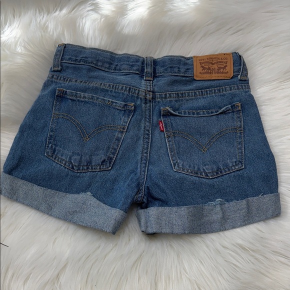 Levi's Kids Classic Blue Denim Shorts B5 - Picture 4 of 4